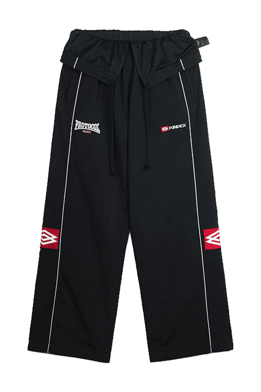 FOLDED TRACK PANTS
