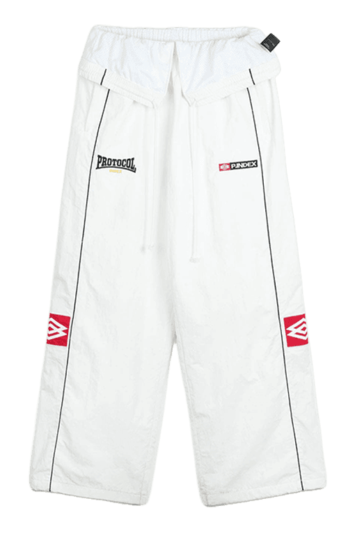 FOLDED TRACK PANTS