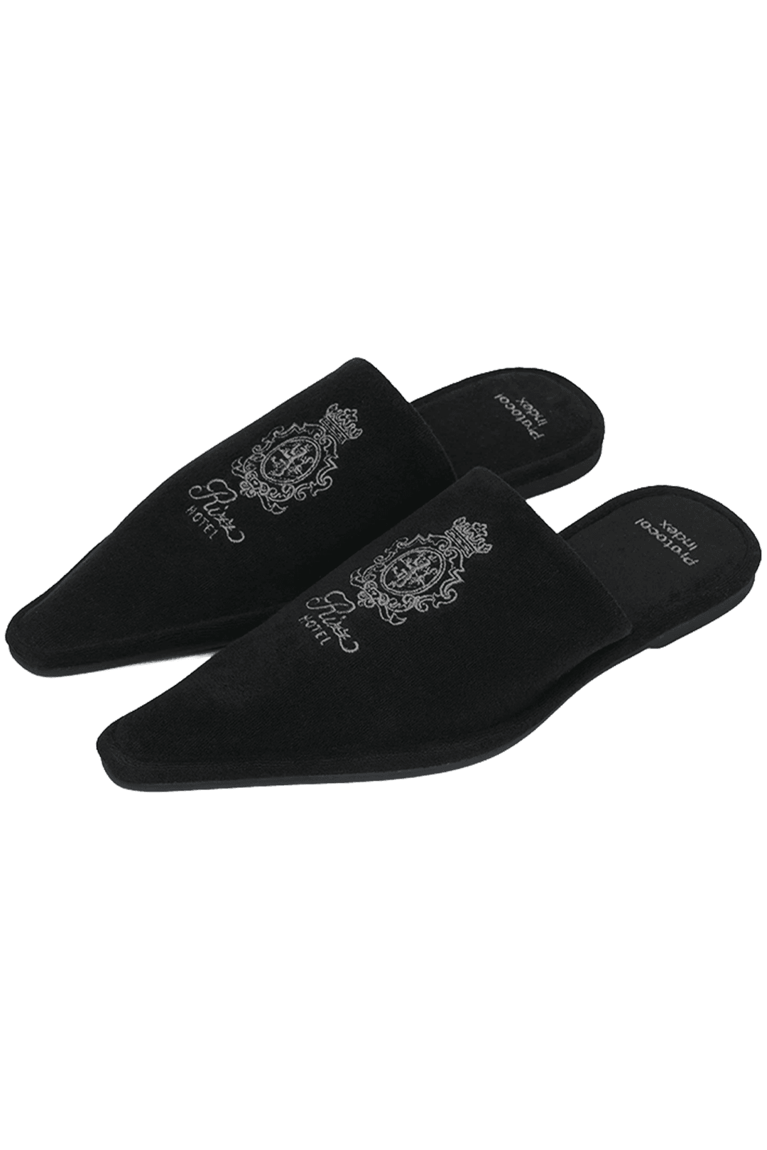 POINTED TOE HOTEL SLIPPERS